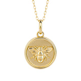Penmans |  9ct Yellow Gold Bee Medallion pendant