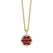 Penmans | Seven Stone Ruby Cluster Pendant