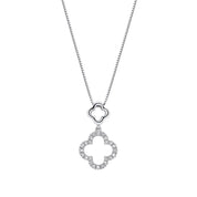Penmans | 9ct White Gold Diamond Quatrefoil Pendant