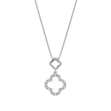 Penmans | 9ct White Gold Diamond Quatrefoil Pendant