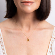 Penmans |  9ct Yellow Gold Octagon Citrine Pendant