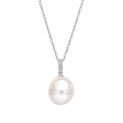 Penmans | Oversized Baroque Pearl & Topaz Pendant