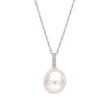 Penmans | Oversized Baroque Pearl & Topaz Pendant