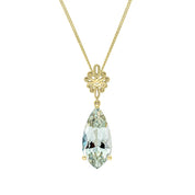 Penmans | Fancy Cut Green Quartz Drop Pendant