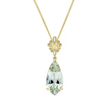Penmans | Fancy Cut Green Quartz Drop Pendant
