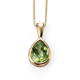 Penmans |  9ct Yellow Gold Peridot teardrop Pendant