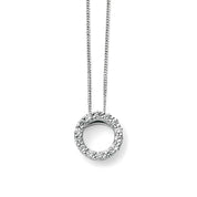 Penmans | Open Circle Pendant with Diamonds