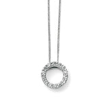 Penmans | Open Circle Pendant with Diamonds