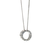 Penmans | Open Circle Pendant with Diamonds
