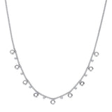 Bijoux De Mimi | Grace Silver Crystal Droplet Necklace