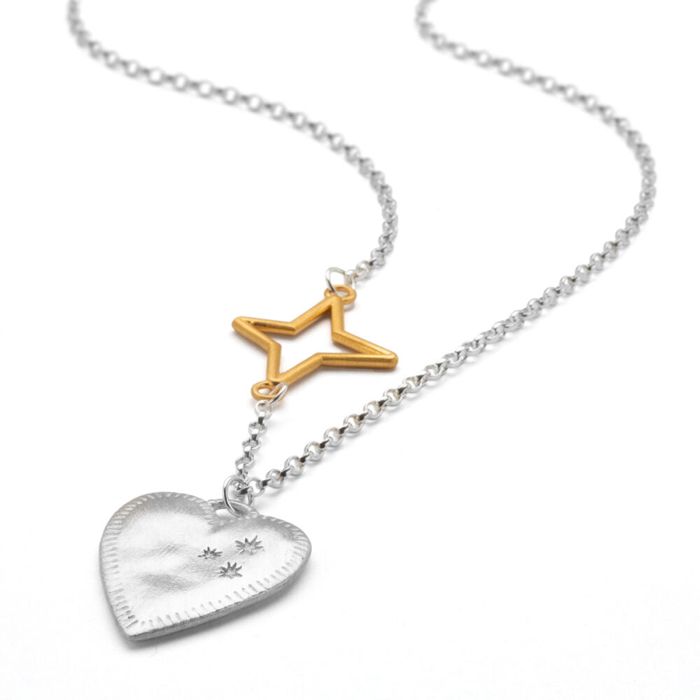 Chambers & Beau | Large Grateful Heart Necklace