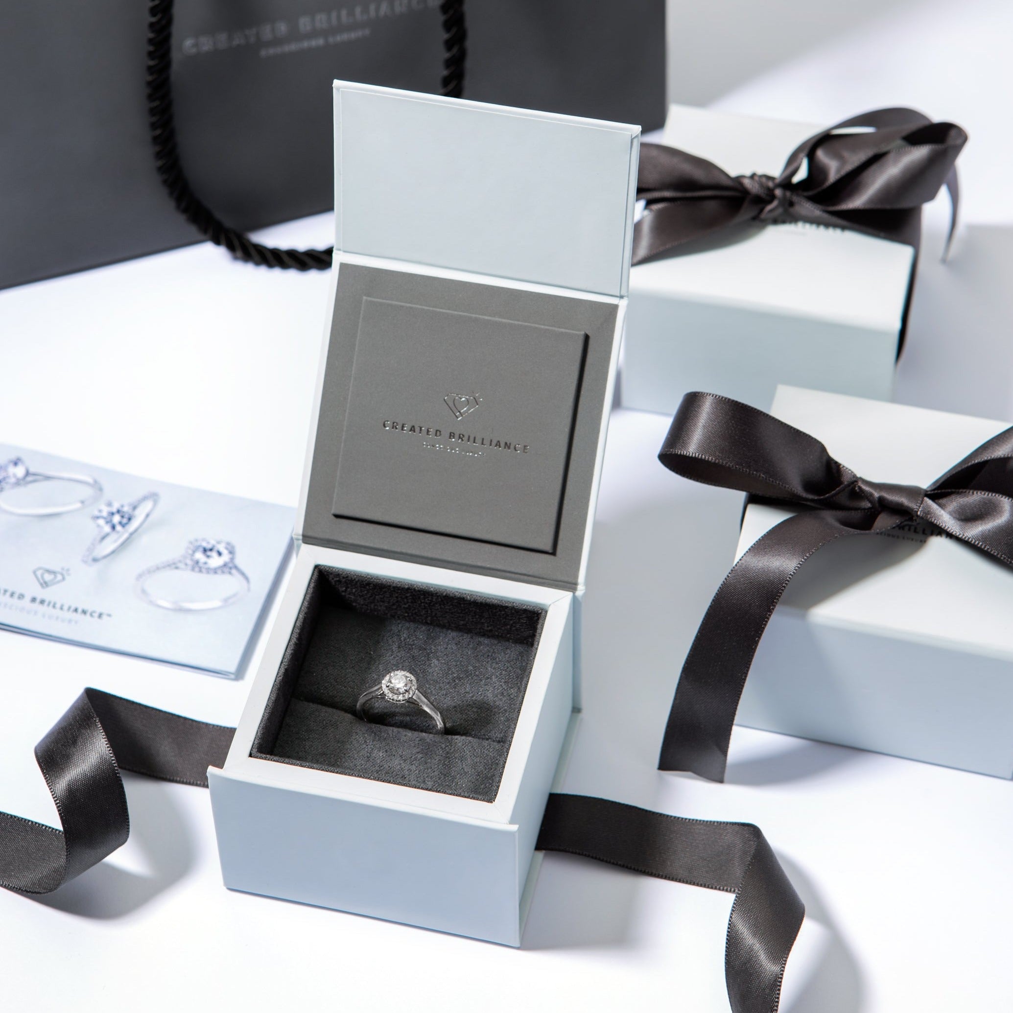 Creative Brilliance | Ida 9ct White Gold 0.50ct Lab Grown Diamond Ring