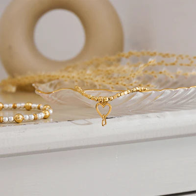 ChloBo | Interlocking hearts Gold Plate bracelet