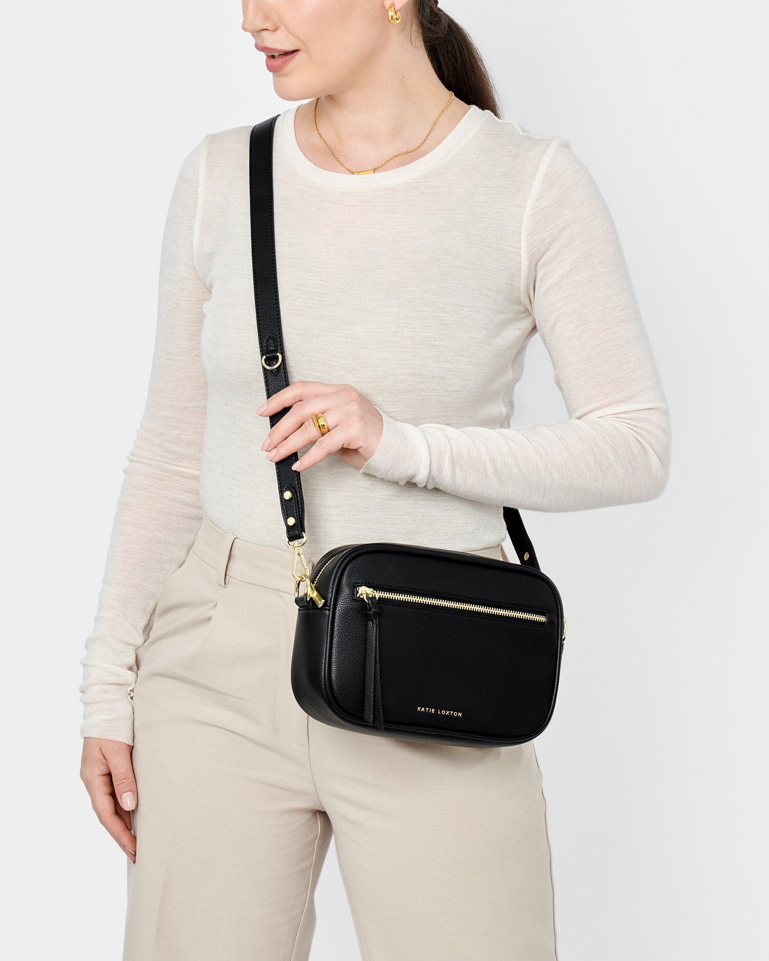 Katie Loxton | Hallie Crossbody Bag - Black
