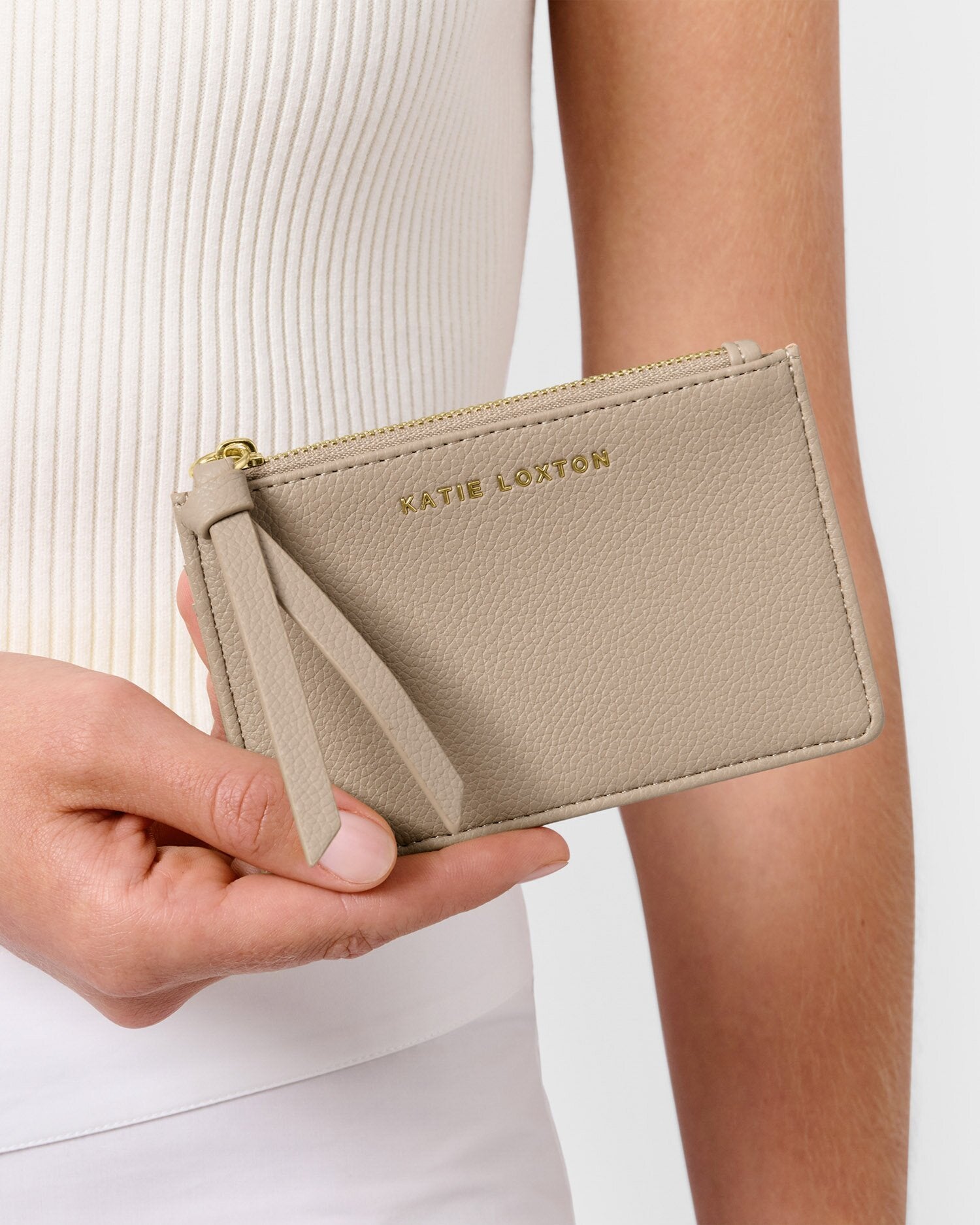Katie Loxton | Hallie Coin & Cardholder - Light Taupe