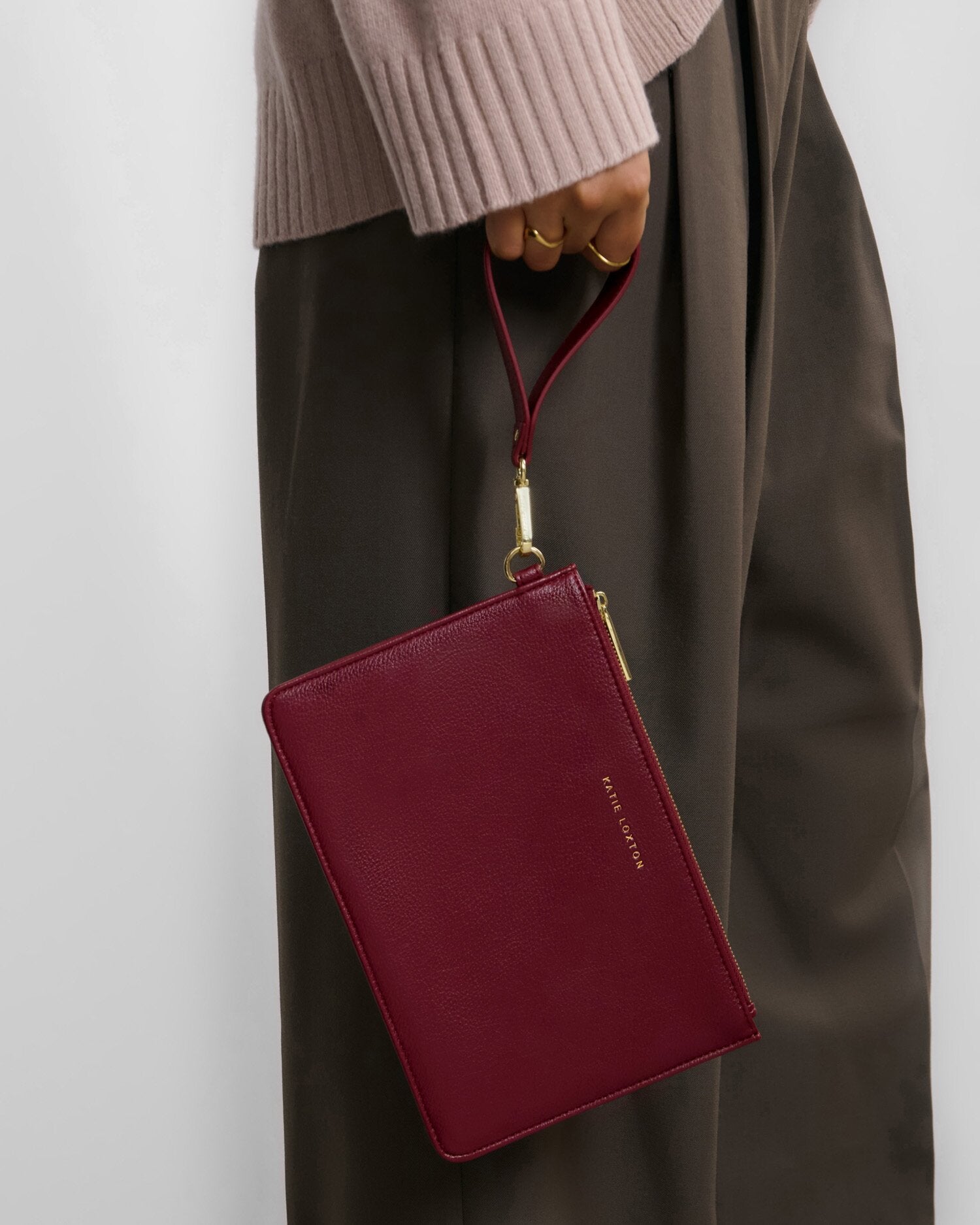 Katie Loxton | Alba Wristlet Pouch - Cherry