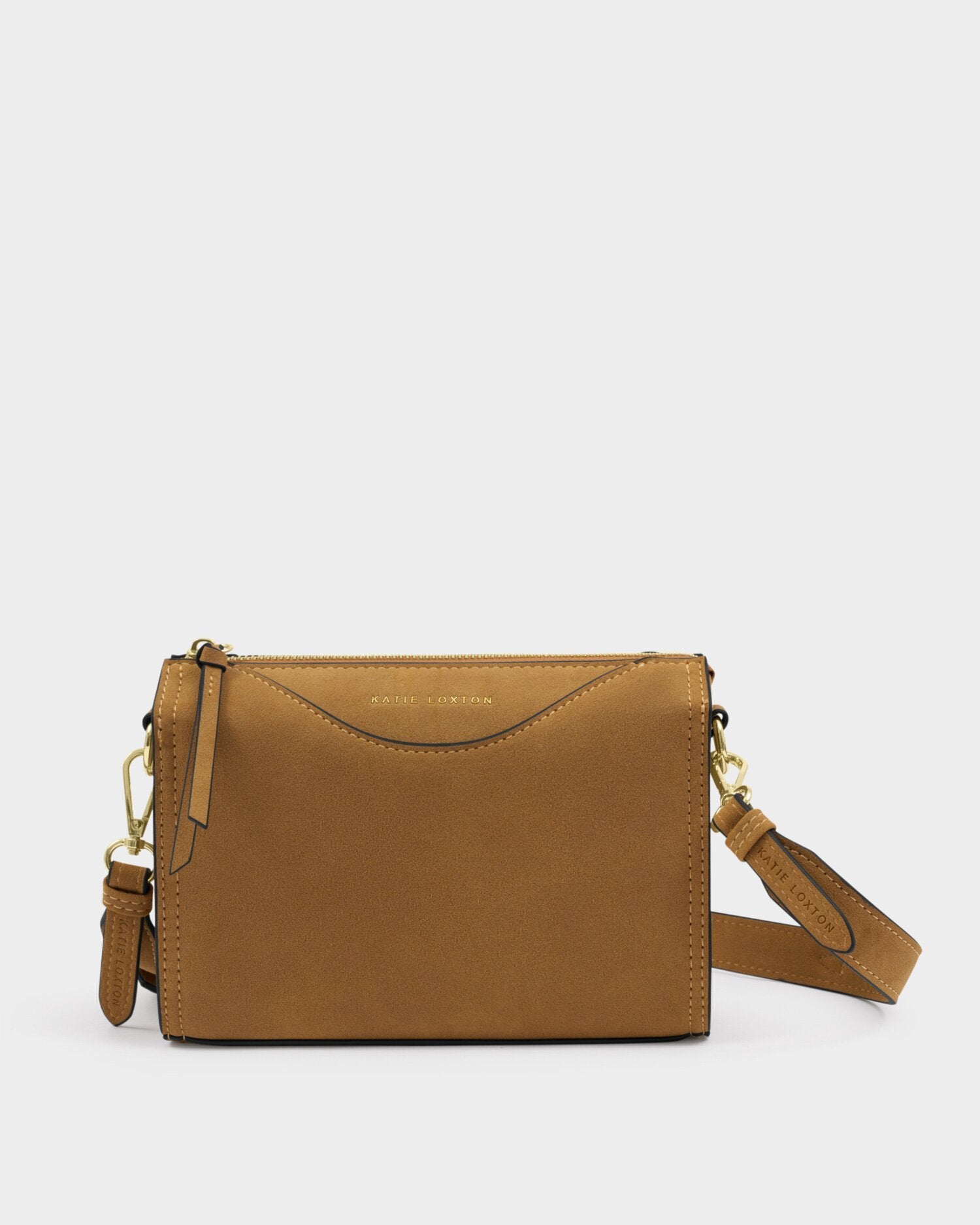 Katie Loxton | Alba Crossbody Bag - Caramel Suedette
