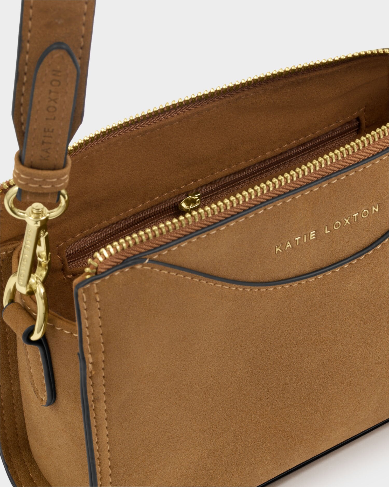 Katie Loxton | Alba Crossbody Bag - Caramel Suedette