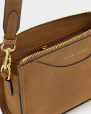 Katie Loxton | Alba Crossbody Bag - Caramel Suedette