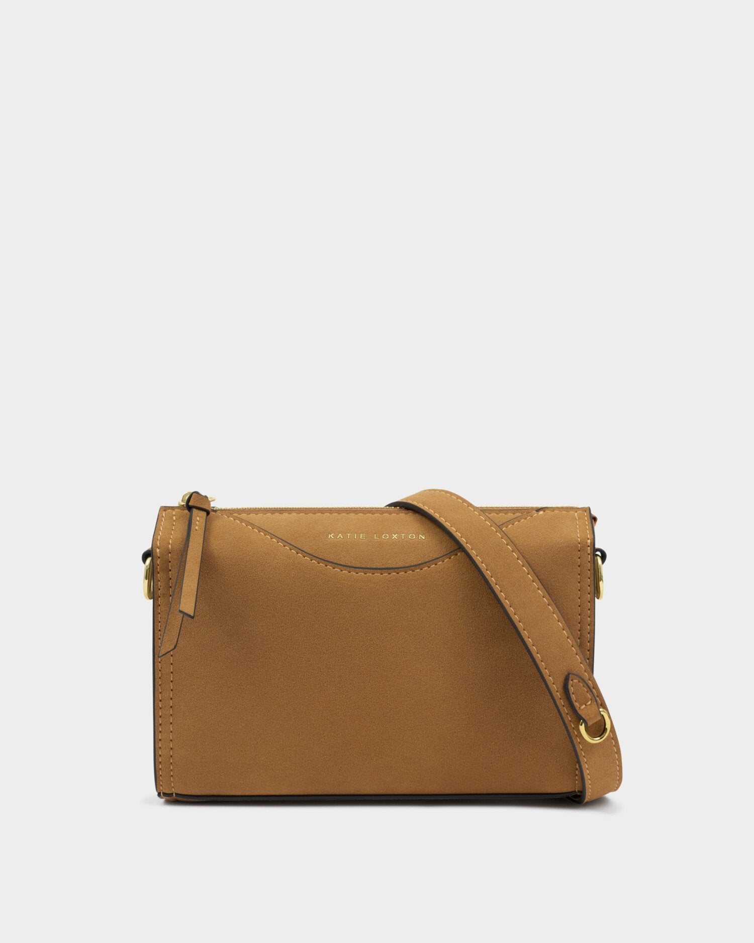 Katie Loxton | Alba Crossbody Bag - Caramel Suedette