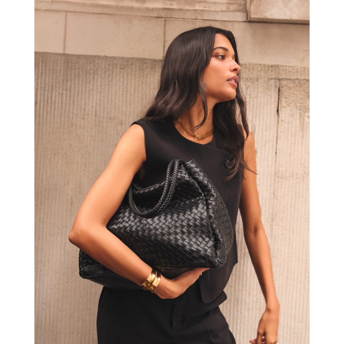 Katie Loxton | Nova Large Shopping Bag - Black