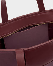 Katie Loxton | Taya Woven Suedette Tote Bag - Cherry