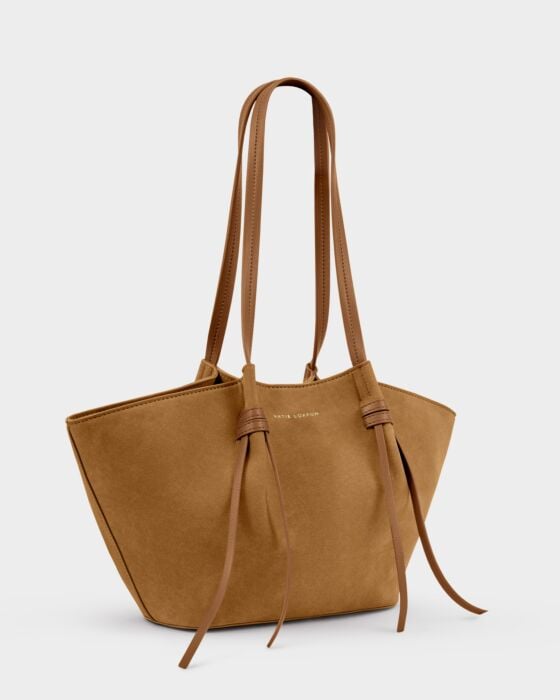 Katie Loxton | Celina Faux Suede Small Tote bag - Caramel