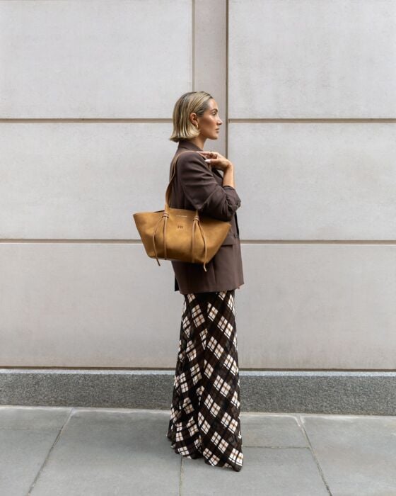 Katie Loxton | Celina Faux Suede Small Tote bag - Caramel