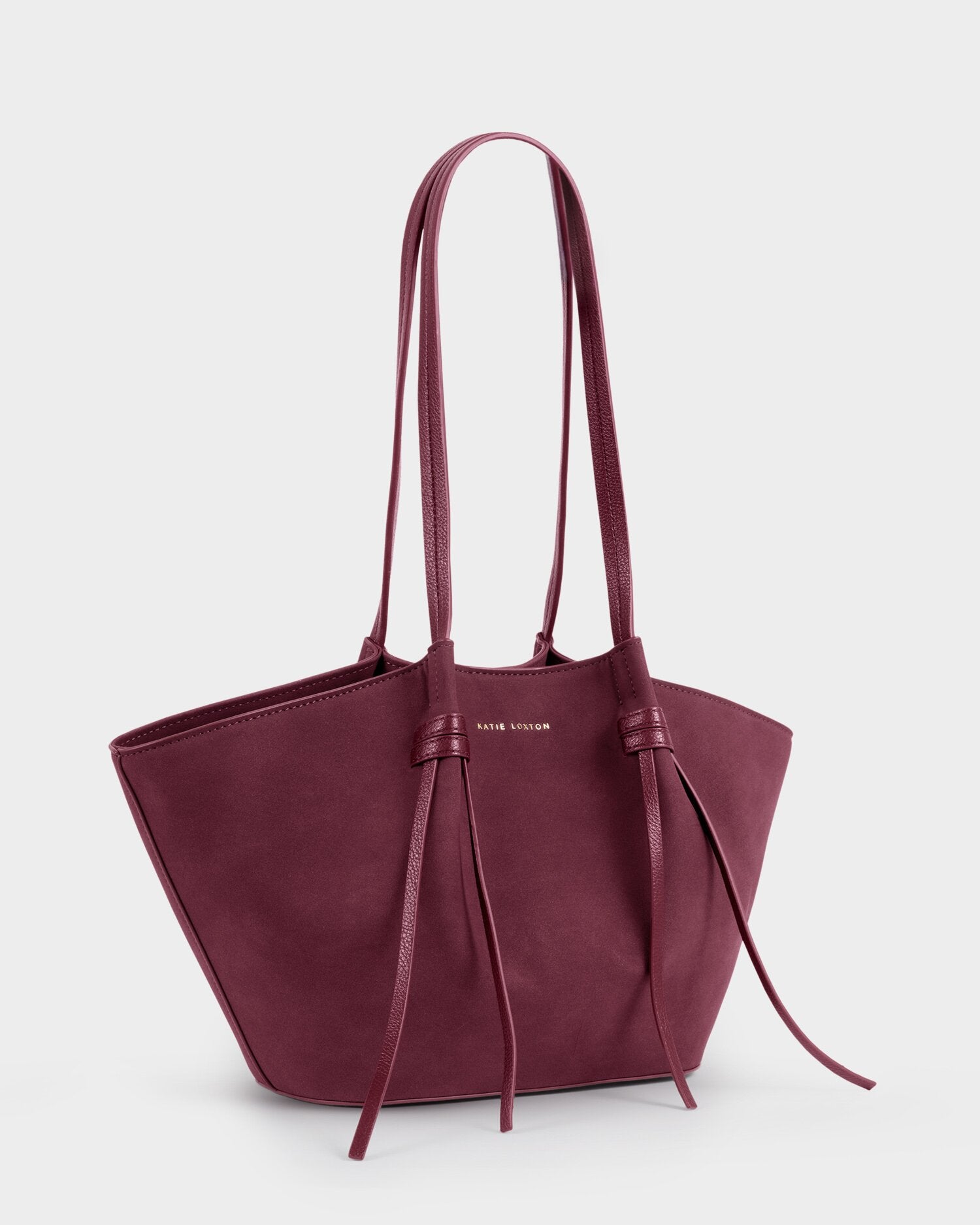 Katie Loxton | Celina Faux Suede Small Tote bag - Cherry