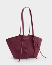 Katie Loxton | Celina Faux Suede Small Tote bag - Cherry