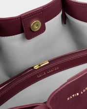 Katie Loxton | Celina Faux Suede Small Tote bag - Cherry