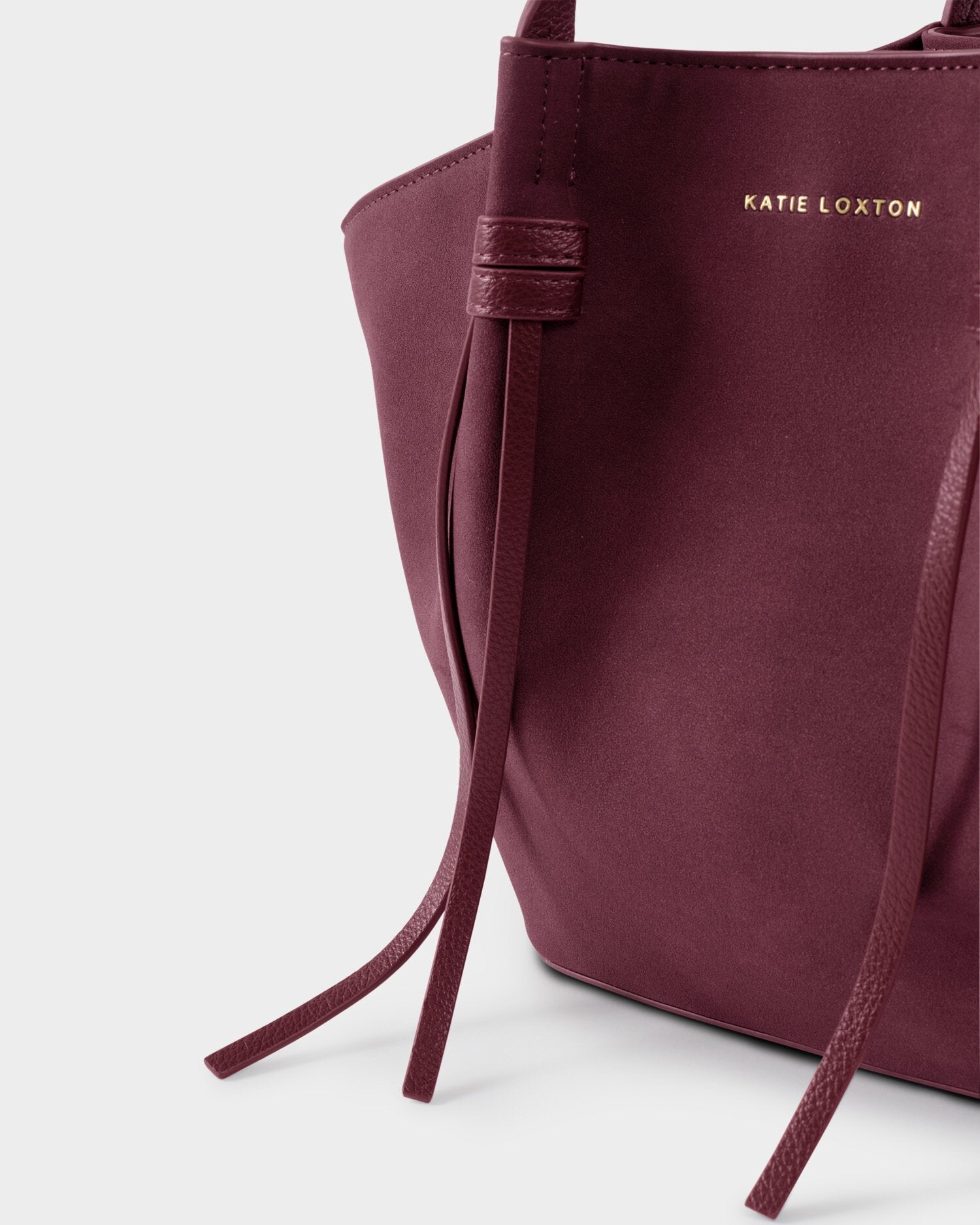 Katie Loxton | Celina Faux Suede Small Tote bag - Cherry