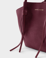 Katie Loxton | Celina Faux Suede Small Tote bag - Cherry