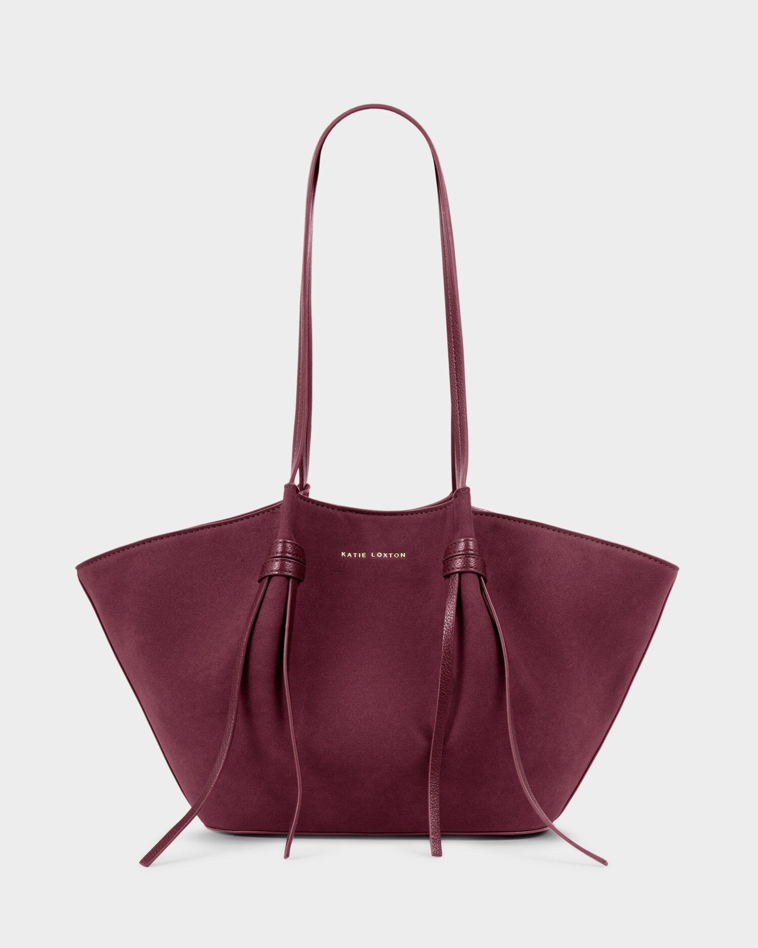 Katie Loxton | Celina Faux Suede Small Tote bag - Cherry
