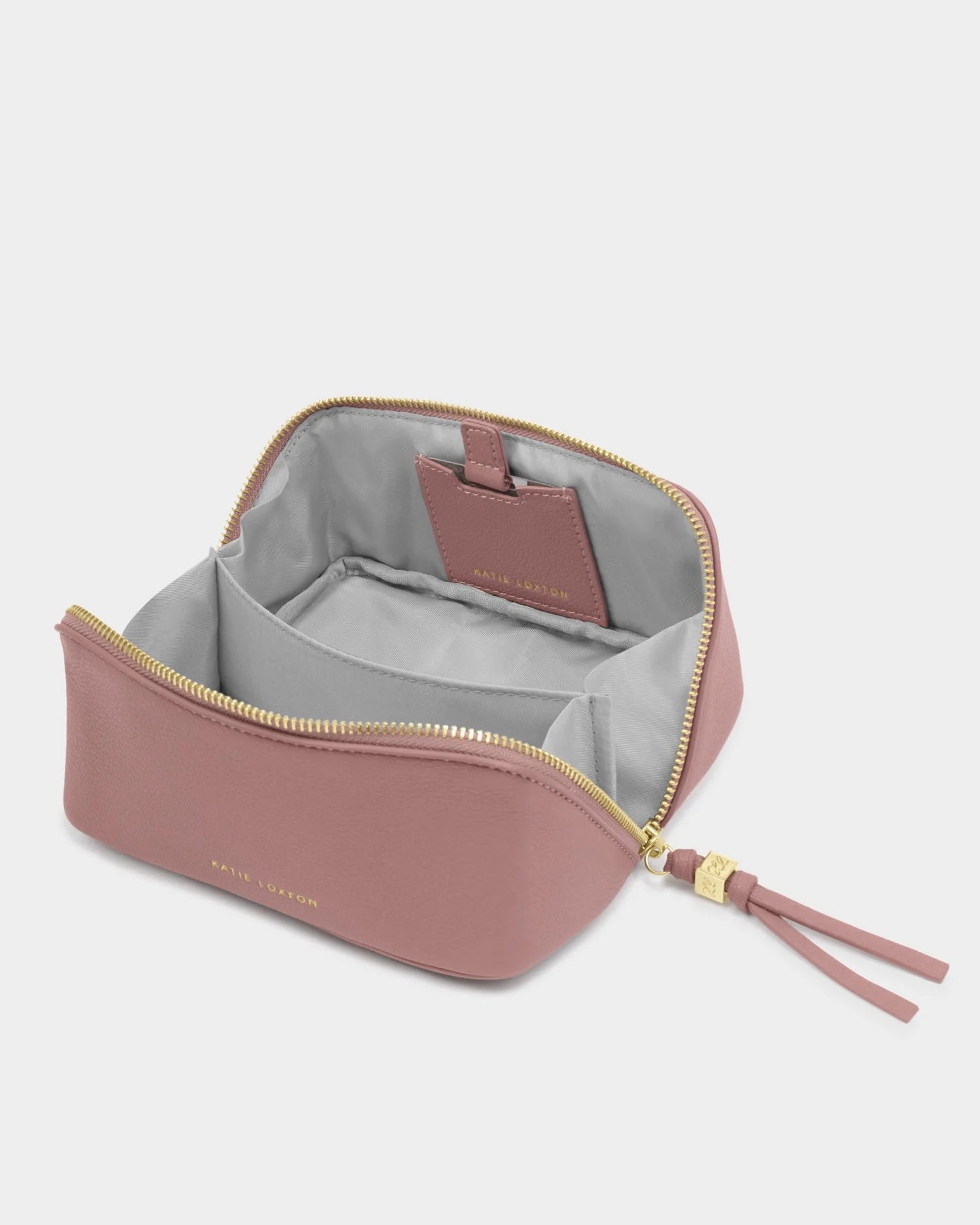 Katie Loxton | Fold Out Mirror Make up Bag - Deep Rose