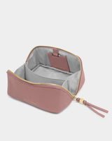 Katie Loxton | Fold Out Mirror Make up Bag - Deep Rose