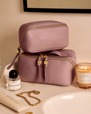 Katie Loxton | Fold Out Mirror Make Up Bag - Deep Rose