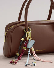 Katie Loxton | Happy Heart Charm Keyring - Moonstone Blue