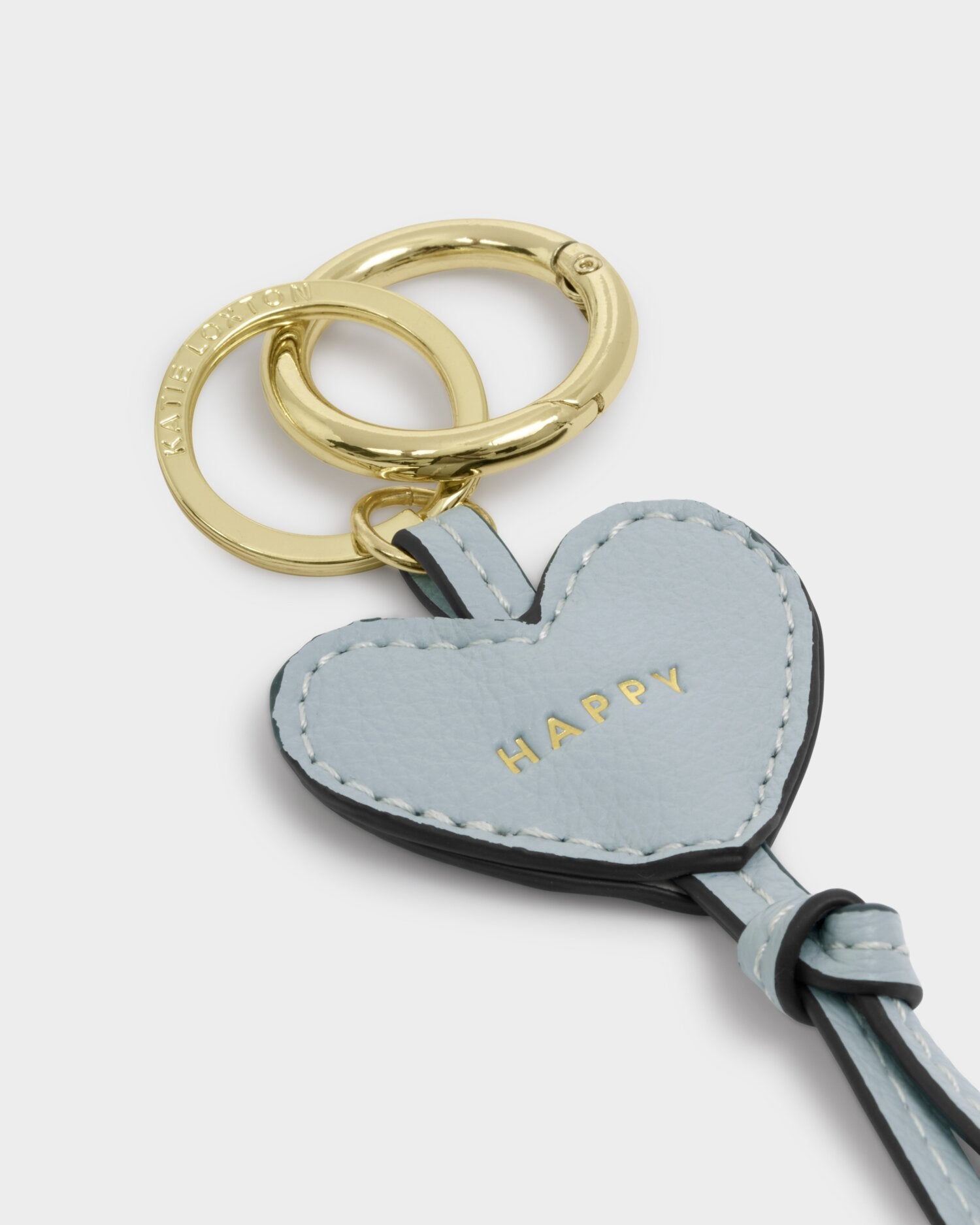 Katie Loxton | Happy Heart Charm Keyring - Moonstone Blue