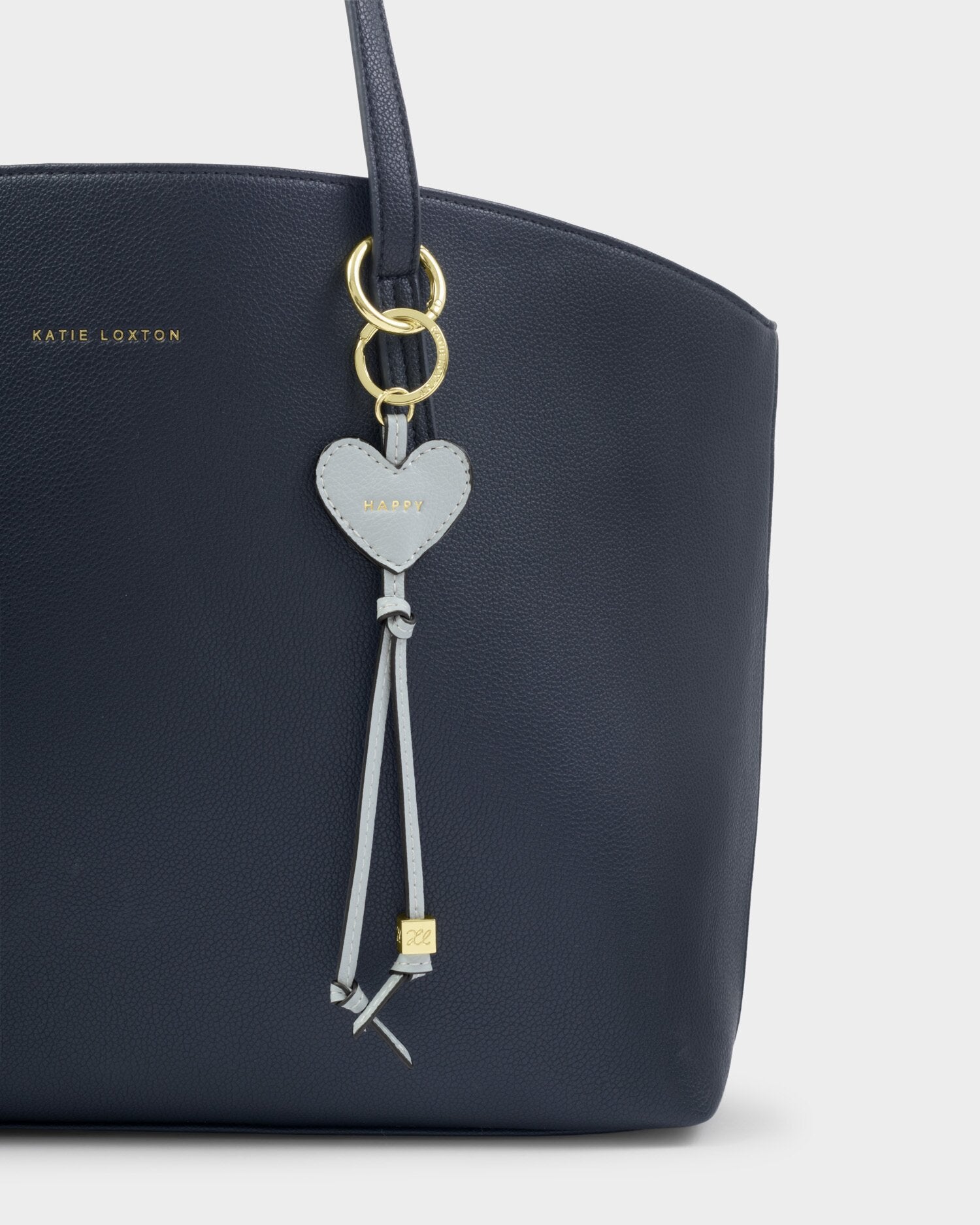 Katie Loxton | Happy Heart Charm Keyring - Moonstone Blue