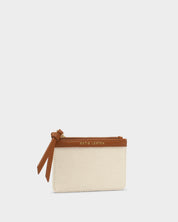 Katie Loxton | Hallie Coin & Cardholder - Canvas & Cognac