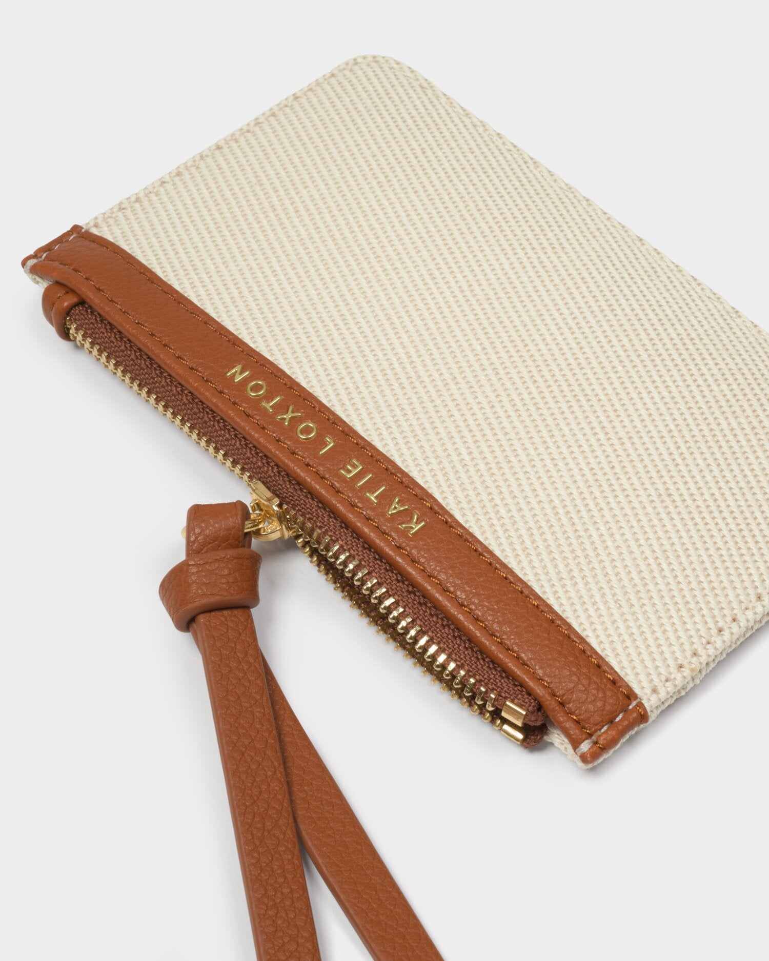 Katie Loxton | Hallie Coin & Cardholder - Canvas & Cognac