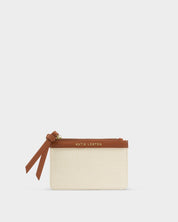 Katie Loxton | Hallie Coin & Cardholder - Canvas & Cognac