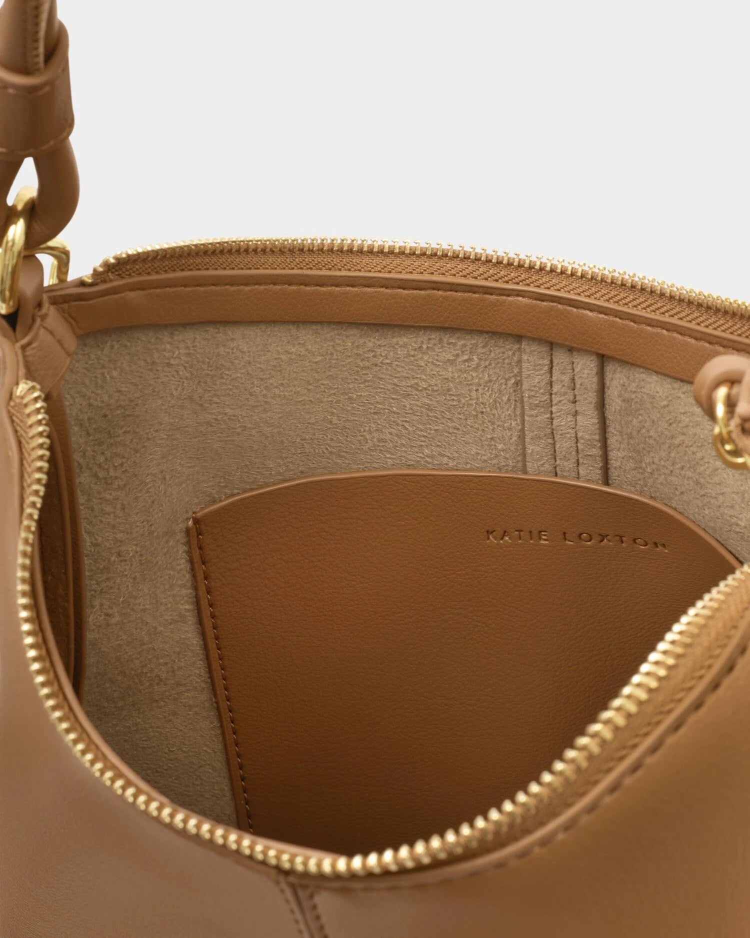Katie Loxton | Hallie Satchel Bag - Caramel