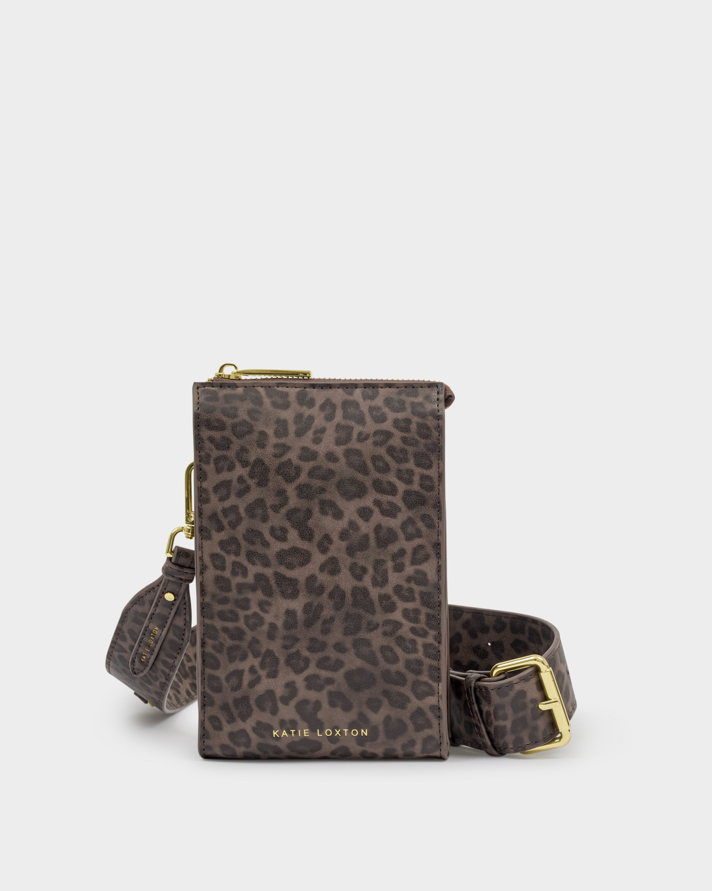 Katie Loxton | Avery Slim Crossbody Bag - Leopard