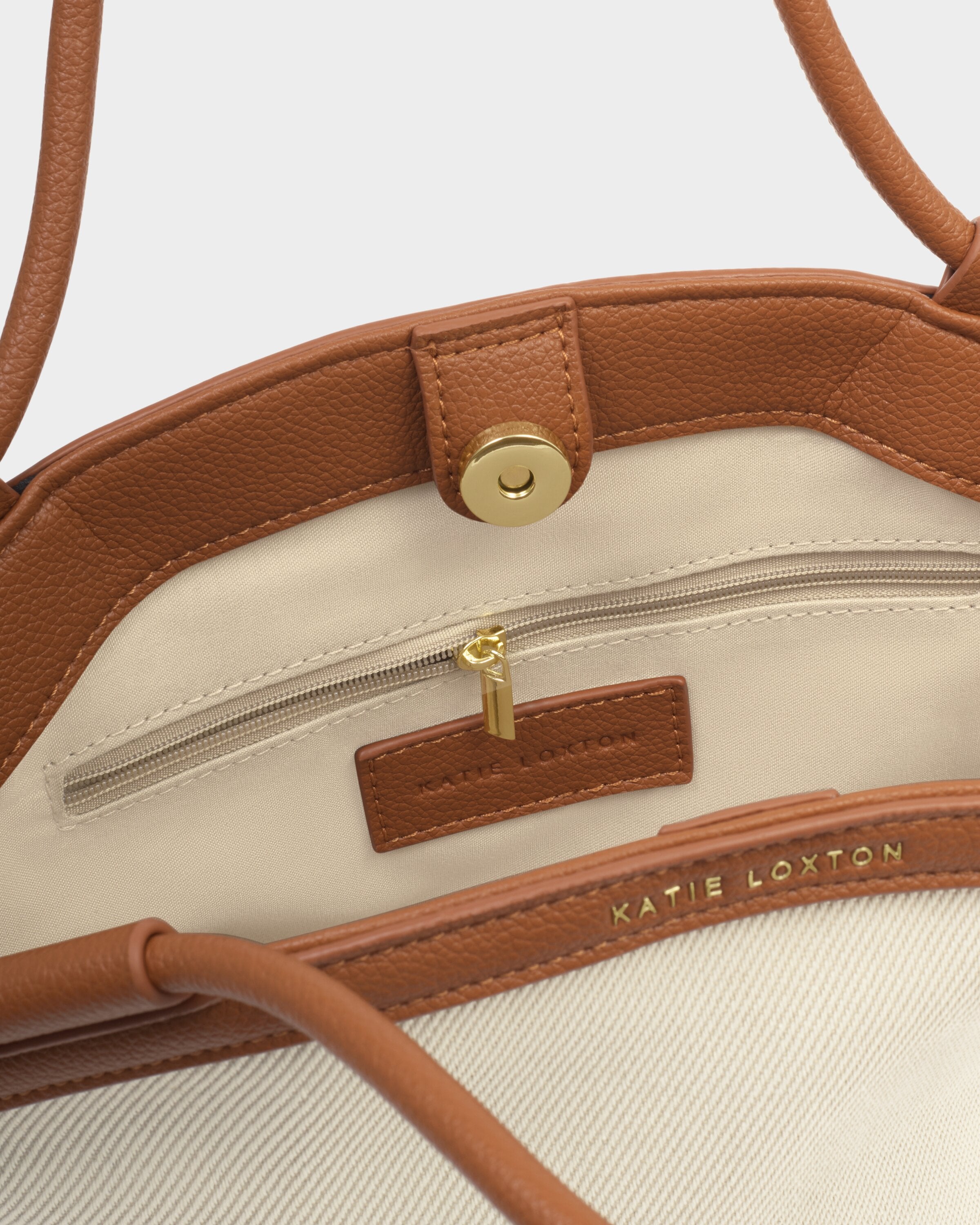 Katie Loxton | Florence Mini Tote bag - Canvas & Cognac