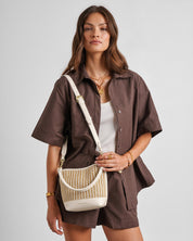 Katie Loxton | Sorrento Bucket bag - Striped Raffia