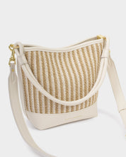Katie Loxton | Sorrento Bucket bag - Striped Raffia