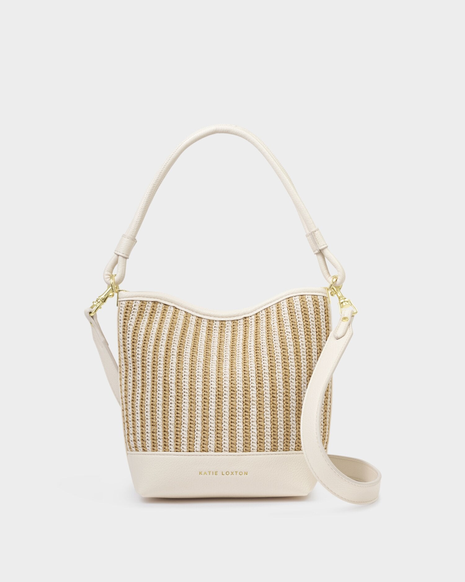 Katie Loxton | Sorrento Bucket bag - Striped Raffia