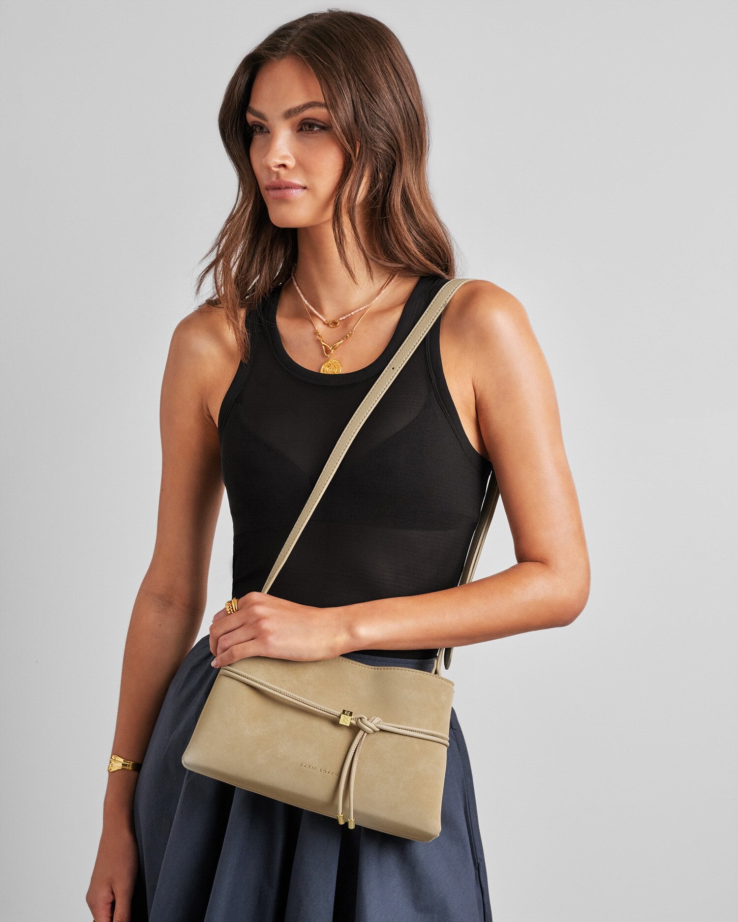 Katie Loxton | Lori Suedette  Crossbody bag - Desert Sand